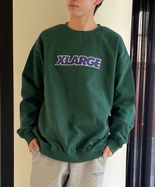 XLARGE（エクストララージ）の「【XLARGE】クルーネックスウェット 101231012013（スウェット・メンズ・ブラック/グリーン/アッシュ/ネイビー/パープル・L/M/XL/S）」の12枚目の写真