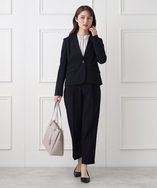 index(インデックス)の「◆≪通勤・セレモニー/セットアップ対応≫ ストレッチテーパードパンツ【洗濯機洗い可】(その他パンツ・レディース・オリーブ/ナチュラル/ネイビー・36/38/42/40)」の15枚目の写真