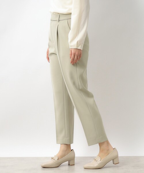 index(インデックス)の「◆≪通勤・セレモニー/セットアップ対応≫ ストレッチテーパードパンツ【洗濯機洗い可】(その他パンツ・レディース・オリーブ/ナチュラル/ネイビー・36/38/42/40)」の14枚目の写真