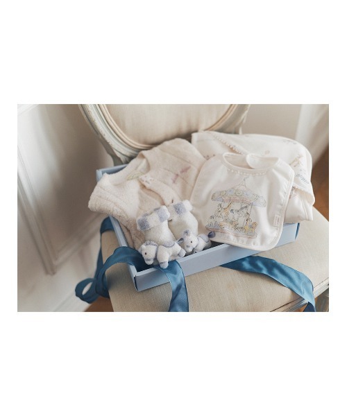 gelato pique（ジェラートピケ）の「【BABY】メリーゴーランドワンポイントスタイ（スタイ/よだれかけ・キッズ・オフホワイト・FREE）」の2枚目の写真