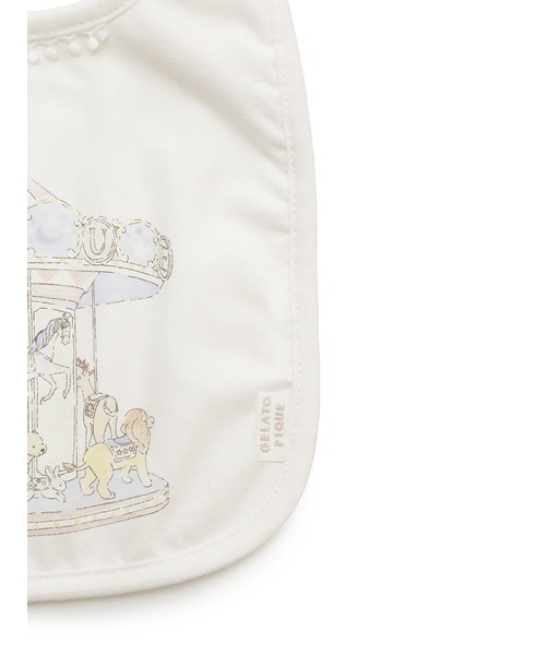 gelato pique（ジェラートピケ）の「【BABY】メリーゴーランドワンポイントスタイ（スタイ/よだれかけ・キッズ・オフホワイト・FREE）」の7枚目の写真