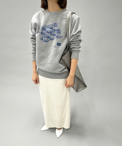 EDIT. FOR LULU（エディットフォールル）の「【WORN FREE×EDIT.FOR LULU】別注 fishスウェット（スウェット・レディース・グレー・FREE）」の3枚目の写真