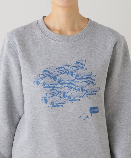 EDIT. FOR LULU（エディットフォールル）の「【WORN FREE×EDIT.FOR LULU】別注 fishスウェット（スウェット・レディース・グレー・FREE）」の7枚目の写真