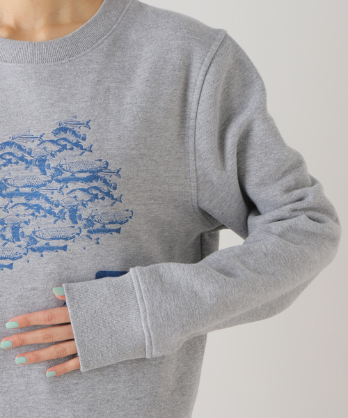 EDIT. FOR LULU（エディットフォールル）の「【WORN FREE×EDIT.FOR LULU】別注 fishスウェット（スウェット・レディース・グレー・FREE）」の10枚目の写真