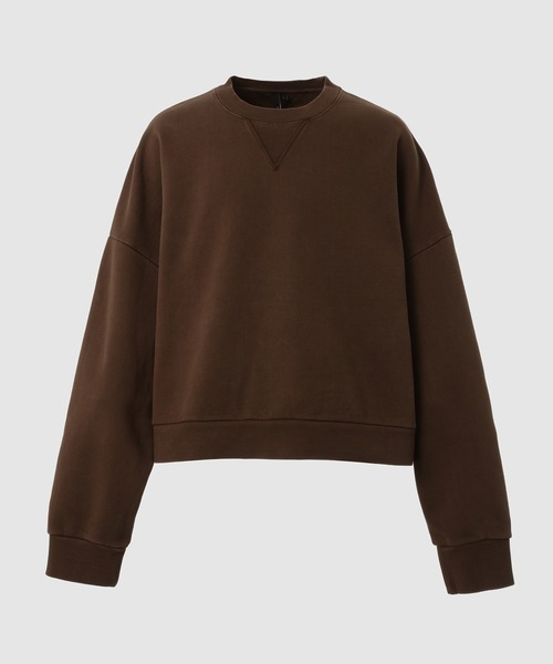 【ENTIRE STUDIOS】ブラウン Box Crew スウェットシャツ box crew washed black – entire studios