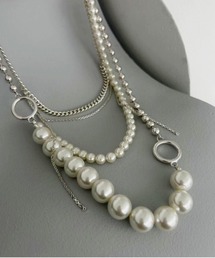Ameri（アメリ）の「2WAY STACKING PEARL NECKLACE（ネックレス）」 - WEAR