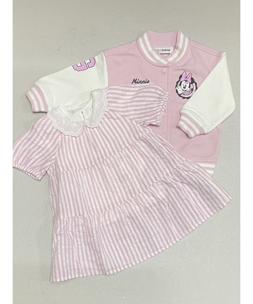 GAP(ギャップ)の「Babygap ティアード シアサッカー シャツワンピース(ワンピース・キッズ・ピンク・18-24M/3 YRS/5 YRS/6-12M/4 YRS/2 YRS/12-18M)」の3枚目の写真