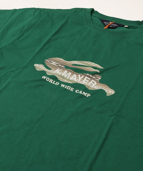 KRIFF MAYER Lady's Collection（クリフメイヤーレディースコレクション）の「フライングラビット柄ロゴゆるT（Tシャツ/カットソー・レディース・ブルー/グレー/オフホワイト/カラフル/グリーン/レッド/チャコール・LARGE/MEDIUM）」の16枚目の写真