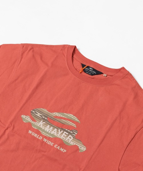 KRIFF MAYER Lady's Collection（クリフメイヤーレディースコレクション）の「フライングラビット柄ロゴゆるT（Tシャツ/カットソー・レディース・ブルー/グレー/オフホワイト/カラフル/グリーン/レッド/チャコール・LARGE/MEDIUM）」の18枚目の写真