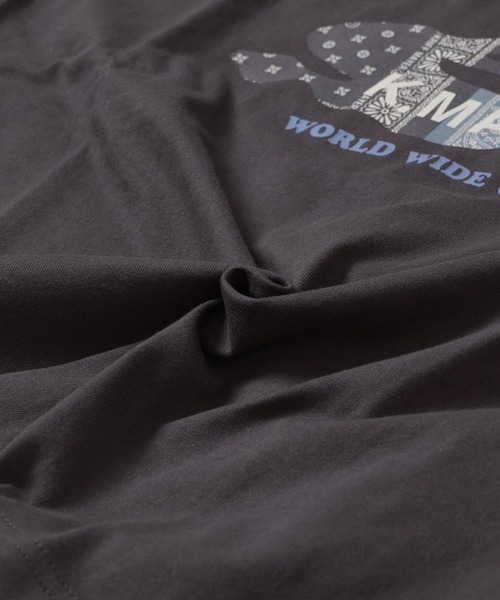 KRIFF MAYER Lady's Collection（クリフメイヤーレディースコレクション）の「フライングラビット柄ロゴゆるT（Tシャツ/カットソー・レディース・ブルー/グレー/オフホワイト/カラフル/グリーン/レッド/チャコール・LARGE/MEDIUM）」の20枚目の写真