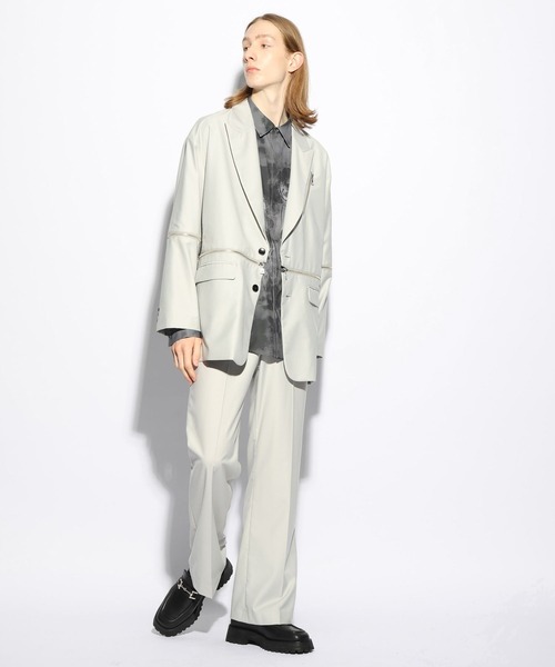HARE（ハレ）の「【SET UP対応】TRストレートトラウザー(HARE)（スラックス・メンズ・ブラック/グレー/グリーン・SMALL/MEDIUM）」の4枚目の写真