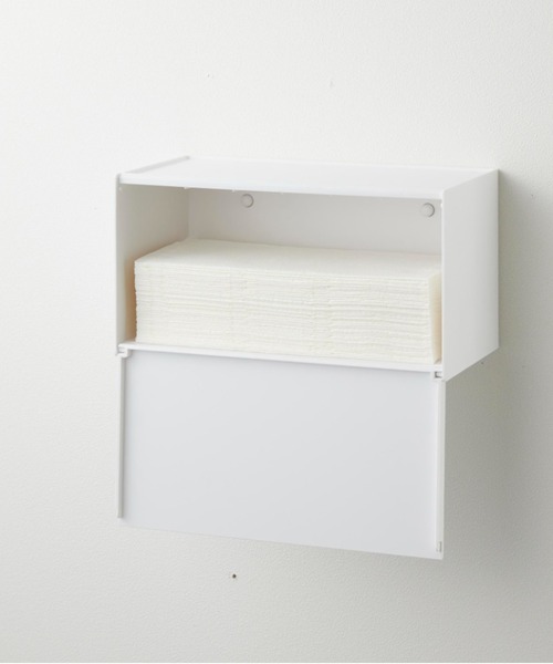 tower（タワー）の「tower(タワー)石こうボード壁対応トレー付きペーパータオルディスペンサー（バス/トイレグッズ・レディース・ブラック/ホワイト・ONE SIZE）」の13枚目の写真