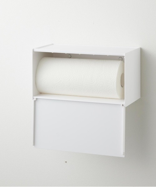 tower（タワー）の「tower(タワー)石こうボード壁対応トレー付きペーパータオルディスペンサー（バス/トイレグッズ・レディース・ブラック/ホワイト・ONE SIZE）」の14枚目の写真