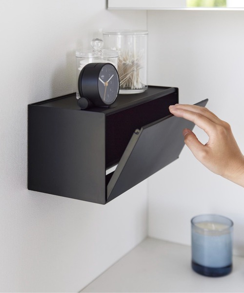 tower（タワー）の「tower(タワー)石こうボード壁対応トレー付きペーパータオルディスペンサー（バス/トイレグッズ・レディース・ブラック/ホワイト・ONE SIZE）」の17枚目の写真