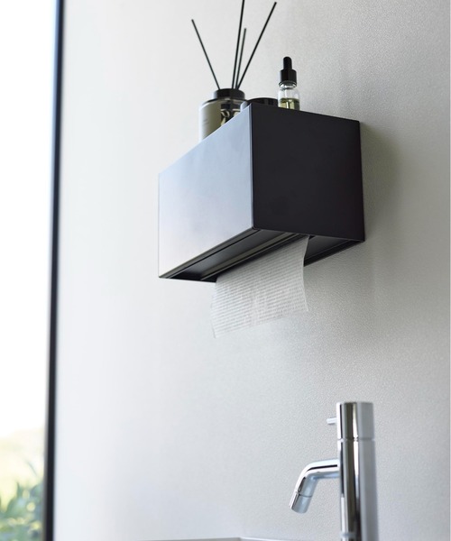 tower（タワー）の「tower(タワー)石こうボード壁対応トレー付きペーパータオルディスペンサー（バス/トイレグッズ・レディース・ブラック/ホワイト・ONE SIZE）」の21枚目の写真