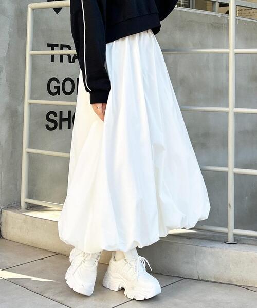 INGNI（イング）の「バルーン／スカート（スカート・レディース・ブルー系/アイボリー/ブラック・FREE）」の4枚目の写真