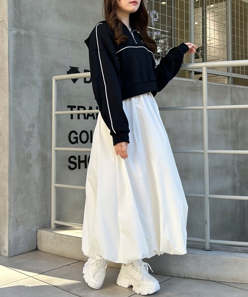 INGNI（イング）の「バルーン／スカート（スカート・レディース・ブルー系/アイボリー/ブラック・FREE）」の8枚目の写真