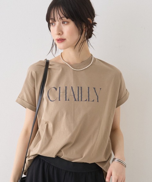 MICA&DEAL（マイカ＆ディール）の「【MICA＆DEAL/マイカ＆ディール】別注CHAILLY TEE/ロゴTシャツ（Tシャツ/カットソー・レディース・ピンク/チャコールグレー/グリーン/サックスブルー/ダークブラウン/ホワイト/ベージュ・フリー）」の4枚目の写真
