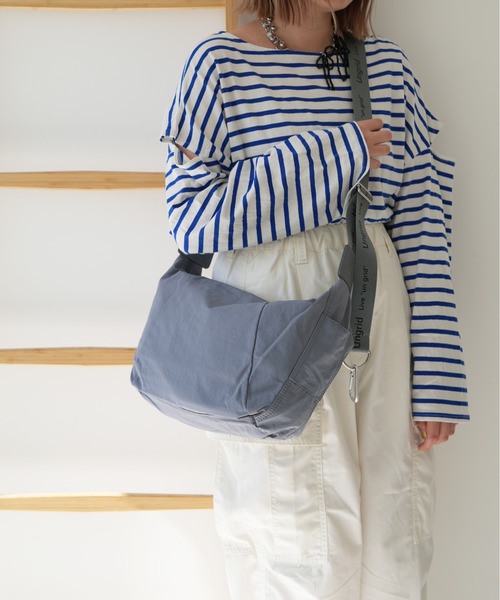 【Ungrid/アングリッド】 ソフトナイロン × 牛革 ショルダーバッグ（ショルダーバッグ）｜Ungrid（アングリッド）