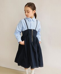 EDWIN（エドウィン）の「【Ou? by EDWIN】ファスナー付きジャンパースカート（スカート・キッズ）」