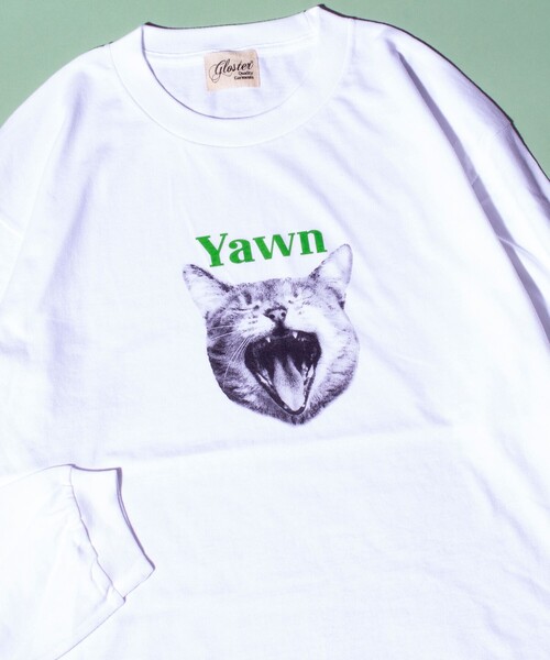 GLOSTER（グロスター）の「【新柄追加】【GLOSTER/グロスター】DOG&CAT 犬猫プリントロンT（Tシャツ/カットソー・メンズ・ホワイト系その他/ホワイト系その他3/ホワイト系その他2/ホワイト系その他4/ホワイト系その他5/ホワイト系その他6・S/M/L）」の2枚目の写真