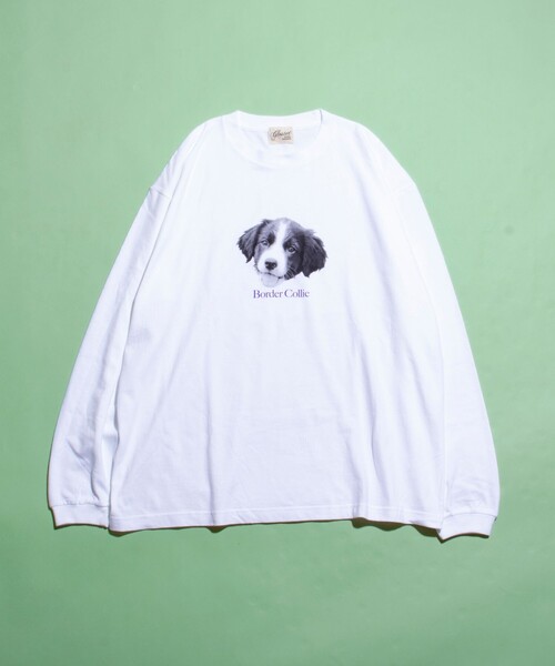 GLOSTER（グロスター）の「【新柄追加】【GLOSTER/グロスター】DOG&CAT 犬猫プリントロンT（Tシャツ/カットソー・メンズ・ホワイト系その他/ホワイト系その他3/ホワイト系その他2/ホワイト系その他4/ホワイト系その他5/ホワイト系その他6・S/M/L）」の12枚目の写真