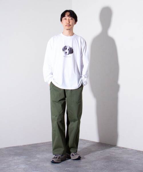 GLOSTER（グロスター）の「【新柄追加】【GLOSTER/グロスター】DOG&CAT 犬猫プリントロンT（Tシャツ/カットソー・メンズ・ホワイト系その他/ホワイト系その他3/ホワイト系その他2/ホワイト系その他4/ホワイト系その他5/ホワイト系その他6・S/M/L）」の19枚目の写真