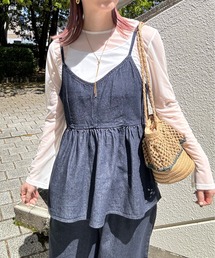 y/m by misato | デニムキャミソール(キャミソール)