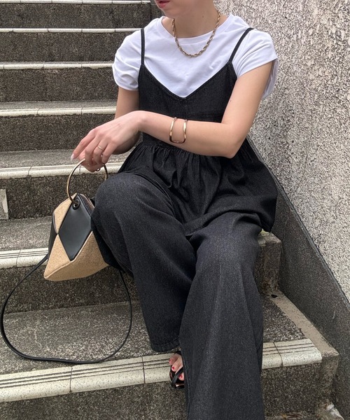 y/m by misato（イムバイミサト）の「デニムキャミソール（キャミソール・レディース・ブラック/インディゴブルー・FREE）」の20枚目の写真