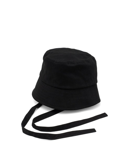 VitaFelice(ヴィータフェリーチェ)の「リボン付きバケットハット(ハット・レディース・ホワイト/ブラック/ライトベージュ・FREE)」の4枚目の写真