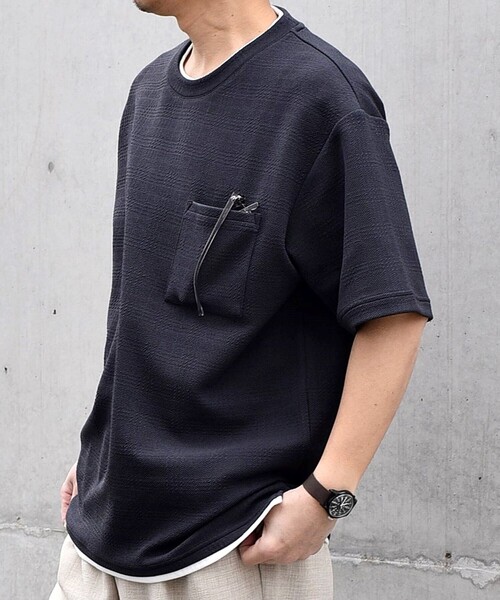 【WEB限定】SHIPS any: ジャカード フェイクレイヤード ポケット Tシャツ◇(Tシャツ/カットソー)|SHIPS any(シップス エニィ) 【WEB限定】SHIPS any: ジャカード フェイクレイヤード ポケット Tシャツ◇(Tシャツ/カットソー)|SHIPS any(シップス エニィ)