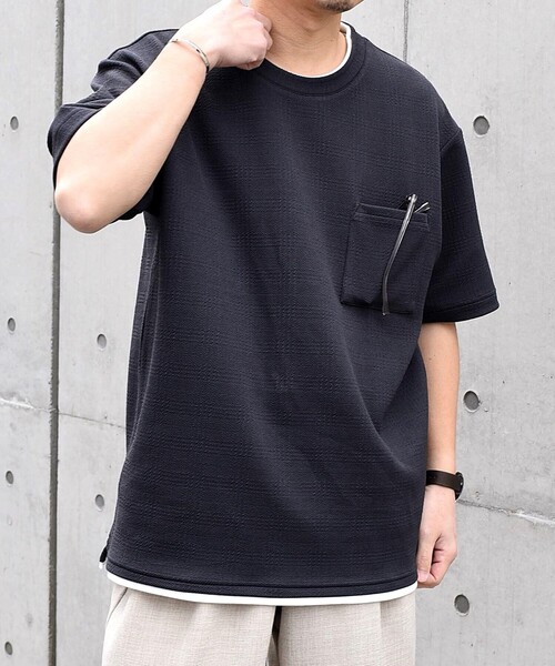 【WEB限定】SHIPS any: ジャカード フェイクレイヤード ポケット Tシャツ◇(Tシャツ/カットソー)|SHIPS any(シップス エニィ) 【WEB限定】SHIPS any: ジャカード フェイクレイヤード ポケット Tシャツ◇(Tシャツ/カットソー)|SHIPS any(シップス エニィ)