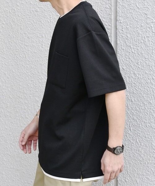 【WEB限定】SHIPS any: ジャカード フェイクレイヤード ポケット Tシャツ◇(Tシャツ/カットソー)|SHIPS any(シップス エニィ) 【WEB限定】SHIPS any: ジャカード フェイクレイヤード ポケット Tシャツ◇(Tシャツ/カットソー)|SHIPS any(シップス エニィ)