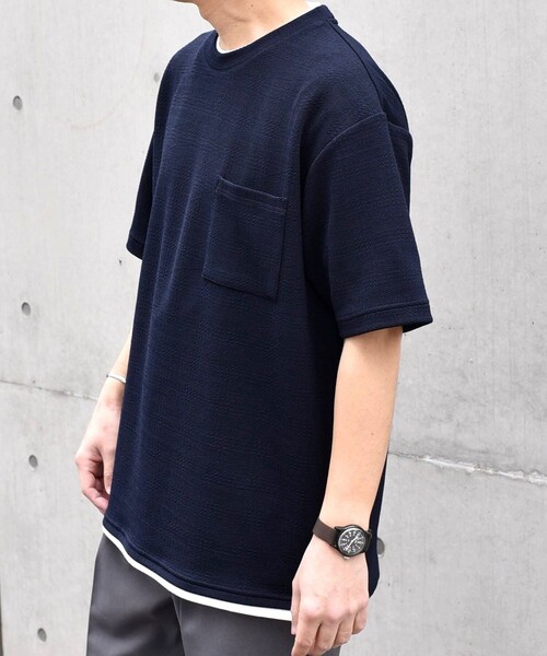 【WEB限定】SHIPS any: ジャカード フェイクレイヤード ポケット Tシャツ◇(Tシャツ/カットソー)|SHIPS any(シップス エニィ) 【WEB限定】SHIPS any: ジャカード フェイクレイヤード ポケット Tシャツ◇(Tシャツ/カットソー)|SHIPS any(シップス エニィ)