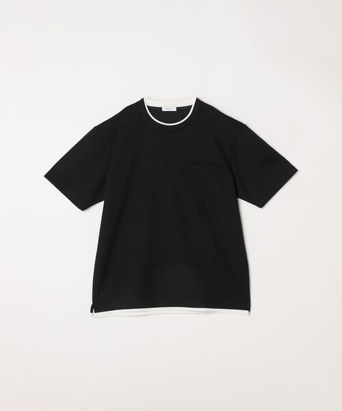 セール】【WEB限定】SHIPS any: ジャカード フェイクレイヤード