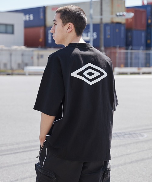 UMBRO（アンブロ）の「∴WEGO/別注UMBROドロストT（Tシャツ/カットソー・メンズ・ホワイト/ブラック・LARGE/MEDIUM）」の4枚目の写真