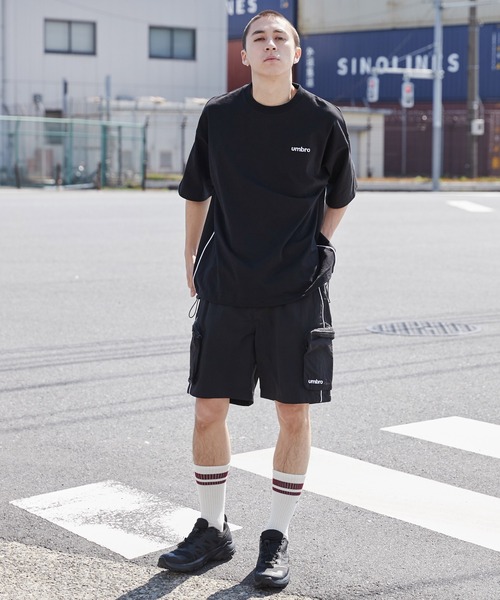 UMBRO（アンブロ）の「∴WEGO/別注UMBROドロストT（Tシャツ/カットソー・メンズ・ホワイト/ブラック・LARGE/MEDIUM）」の6枚目の写真