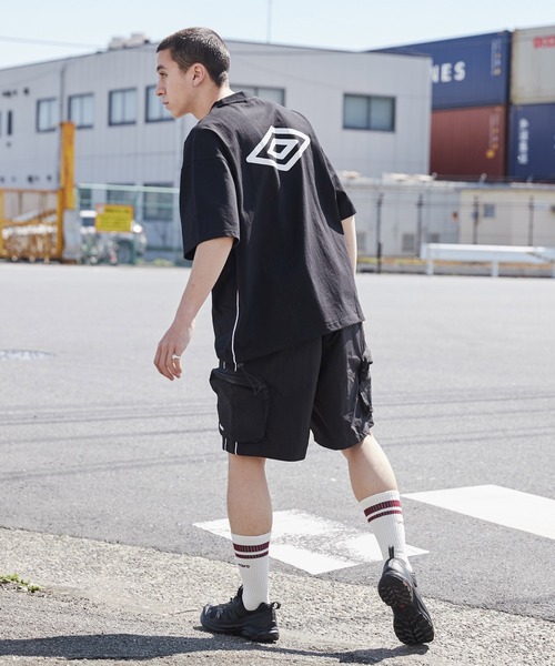 UMBRO（アンブロ）の「∴WEGO/別注UMBROドロストT（Tシャツ/カットソー・メンズ・ホワイト/ブラック・LARGE/MEDIUM）」の21枚目の写真