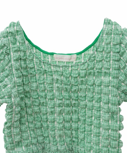 31 Sons de mode(トランテアン ソン ドゥ モード)の「ポコポコトップス(Tシャツ/カットソー・レディース・ラベンダー/グリーン/オフホワイト・36)」の12枚目の写真