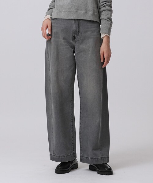 GALLEST（ギャレスト）の「◆ワイドデニムパンツ（デニムパンツ・レディース・ライトブルー/グレー/アイボリー・36/40/38）」の3枚目の写真