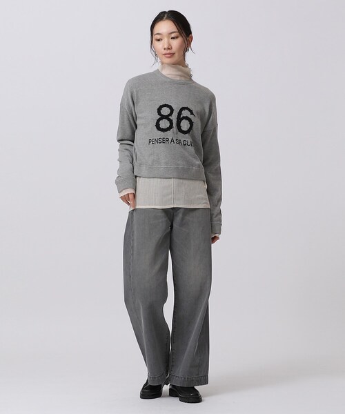 GALLEST（ギャレスト）の「◆ワイドデニムパンツ（デニムパンツ・レディース・ライトブルー/グレー/アイボリー・36/40/38）」の11枚目の写真