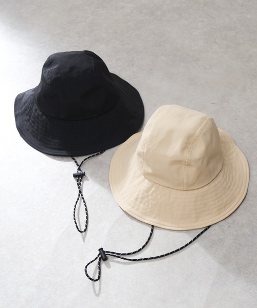 un dix cors(アンディコール)の「クラウン切り替え撥水ハット(ハット・レディース・ベージュ/ブラック・FREE)」の17枚目の写真