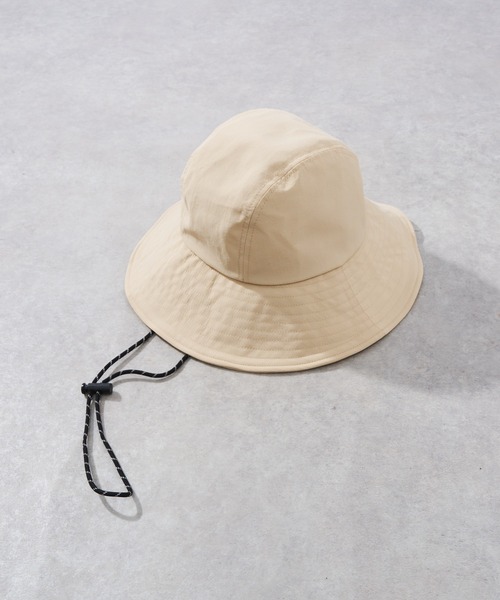 un dix cors(アンディコール)の「クラウン切り替え撥水ハット(ハット・レディース・ベージュ/ブラック・FREE)」の3枚目の写真