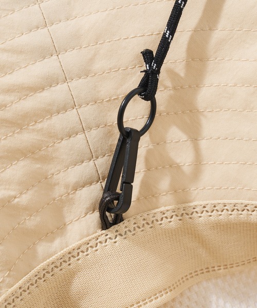 un dix cors(アンディコール)の「クラウン切り替え撥水ハット(ハット・レディース・ベージュ/ブラック・FREE)」の5枚目の写真