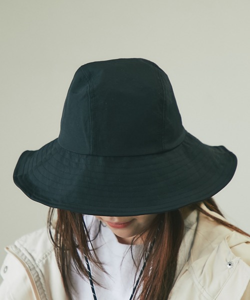 un dix cors(アンディコール)の「クラウン切り替え撥水ハット(ハット・レディース・ベージュ/ブラック・FREE)」の15枚目の写真