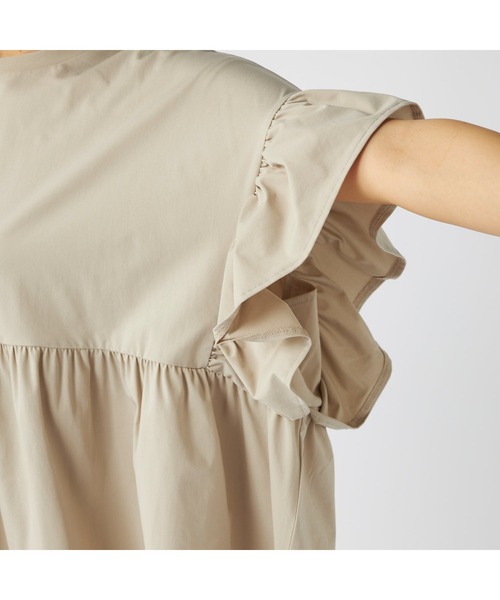 Ocean Pacific(オーシャンパシフィック)の「Ocean Pacific/オーシャンパシフィック 半袖Tシャツ 水陸両用 UPF50+ 袖フレアデザイン UVカットシャツ(Tシャツ/カットソー・レディース・ブラック/ベージュ/ホワイト・M/XL/L)」の11枚目の写真