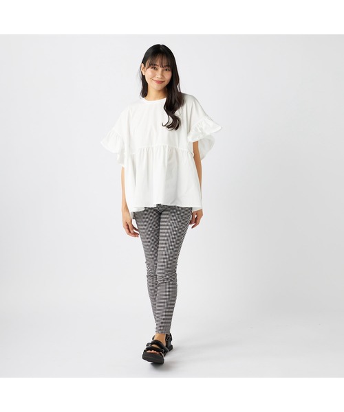 Ocean Pacific(オーシャンパシフィック)の「Ocean Pacific/オーシャンパシフィック 半袖Tシャツ 水陸両用 UPF50+ 袖フレアデザイン UVカットシャツ(Tシャツ/カットソー・レディース・ブラック/ベージュ/ホワイト・M/XL/L)」の22枚目の写真