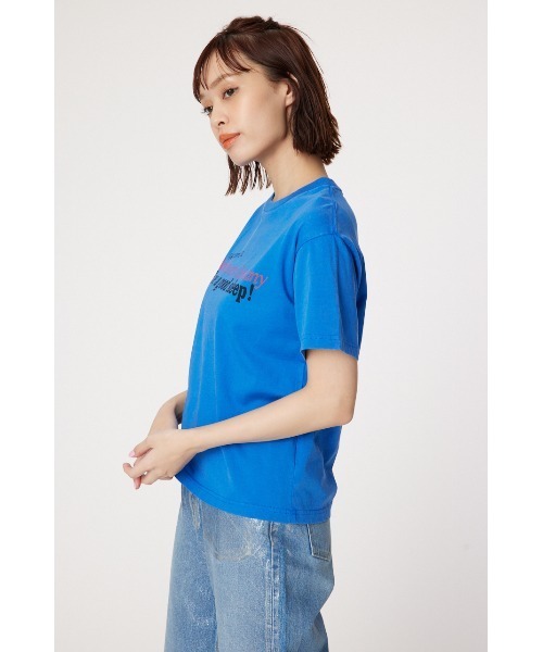 RODEO CROWNS WIDE BOWL(ロデオクラウンズワイドボウル)の「アソートカラーTシャツ(Tシャツ/カットソー・レディース・イエロー/ブルー/オフホワイト・FREE)」の10枚目の写真