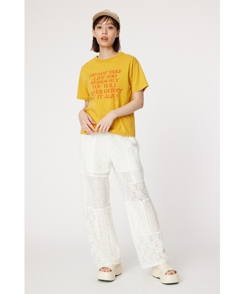 RODEO CROWNS WIDE BOWL(ロデオクラウンズワイドボウル)の「アソートカラーTシャツ(Tシャツ/カットソー・レディース・イエロー/ブルー/オフホワイト・FREE)」の7枚目の写真