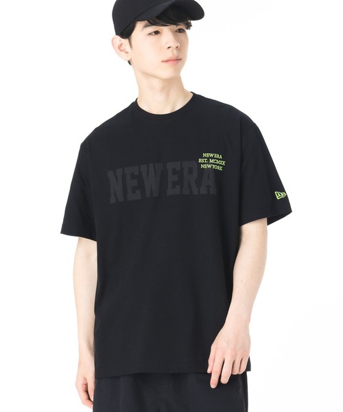【韓国】ニューエラ■新作*PEACE SYMBOL T-SHIRTS セール】ニューエラ 韓国企画 半袖Tシャツ(Tシャツ/カットソー